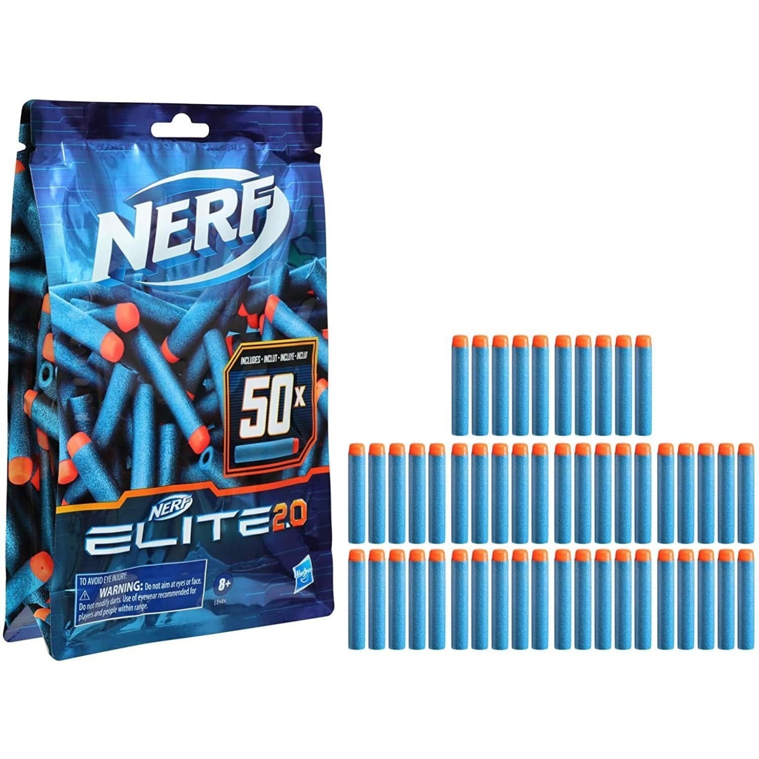 Apresentamos NERF Elite 2.0 Set de 50 Dardos com o SKU 90948424 recomendado para + 8 anos