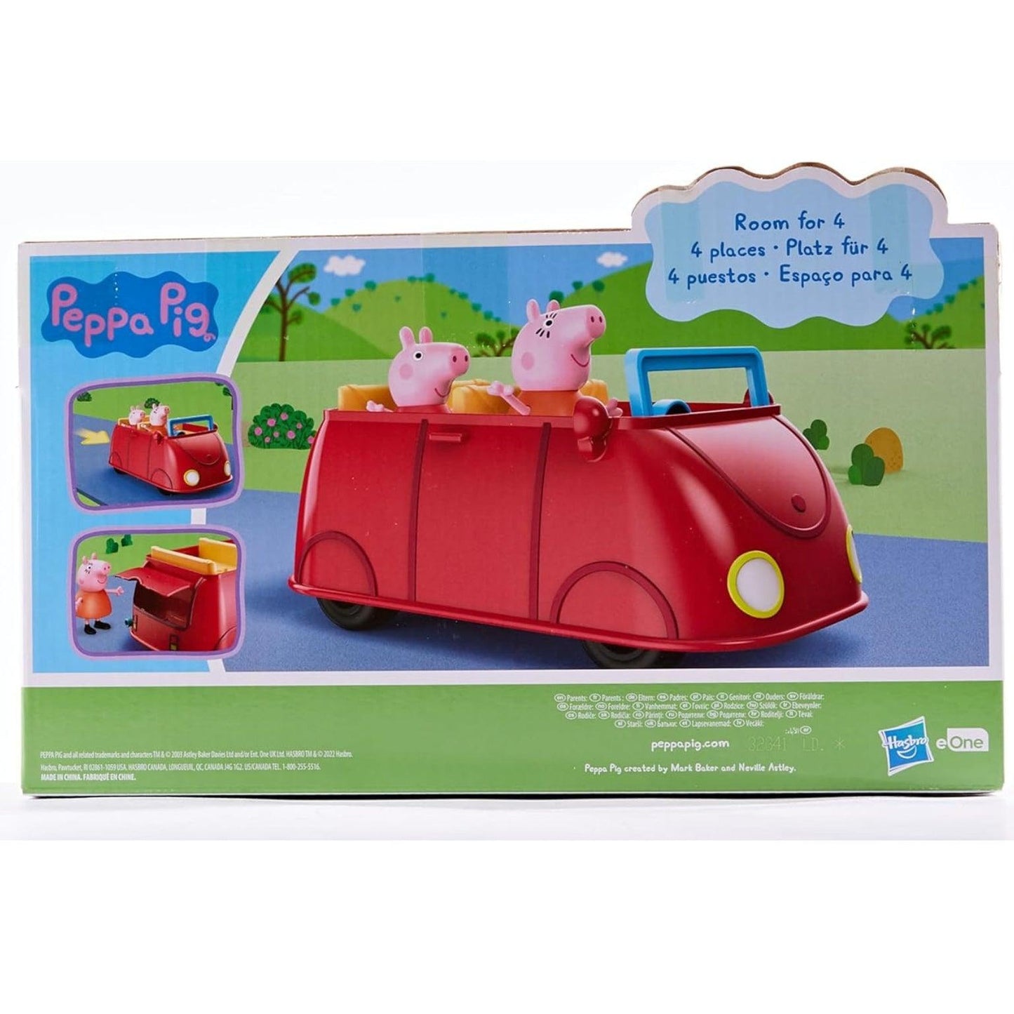 Apresentamos O Carro Vermelho da Peppa Pig com o SKU 90218424 recomendado para + 3 anos
