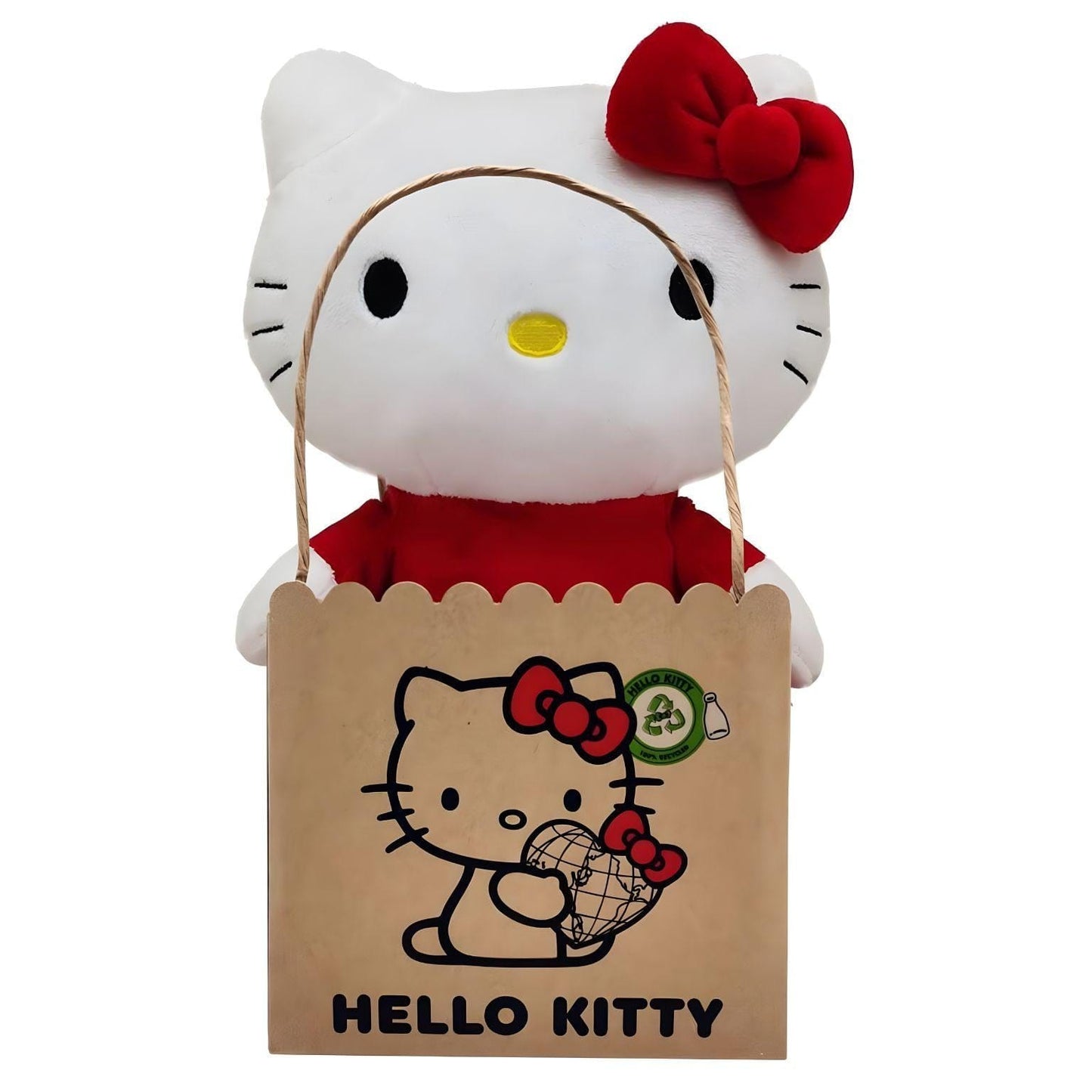 Apresentamos Peluche Hello Kitty com Vestido vermelho 24 cm com o SKU 232061525 recomendado para + 0 meses