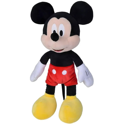 Peluche Mickey 35 cm de pé, calções vermelhos e sapatos amarelos