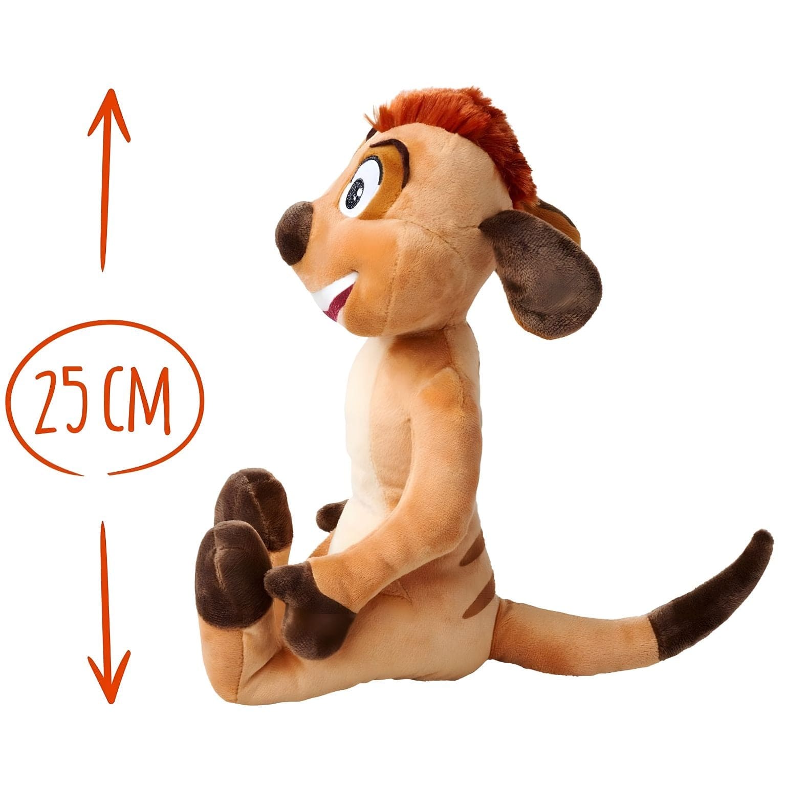Apresentamos Peluche Timon 25 cm com o SKU 237007225 recomendado para + 12 meses
