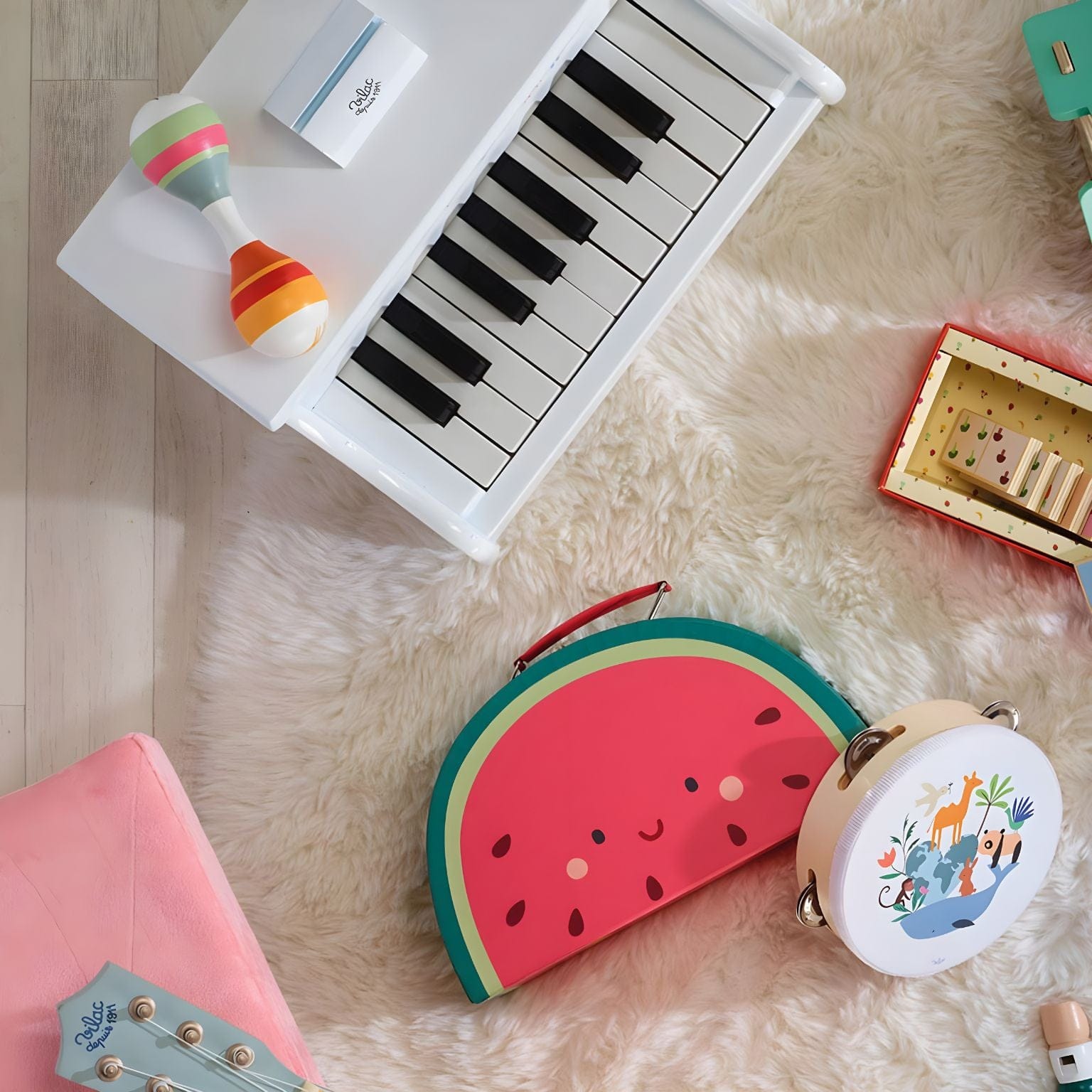 Apresentamos Piano de Madeira Animais do Mundo com o SKU 26711525 recomendado para + 3 anos