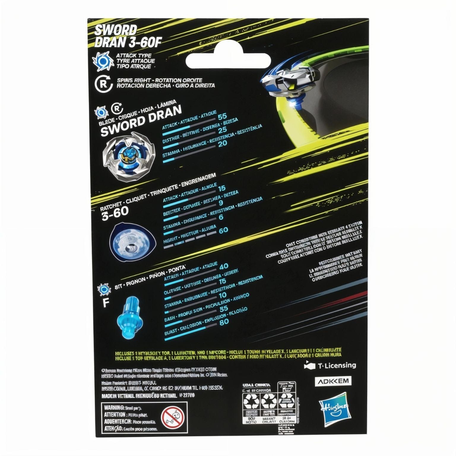 Apresentamos Beyblade X - Sword Dran com o SKU 90958024 recomendado para + 8 anos