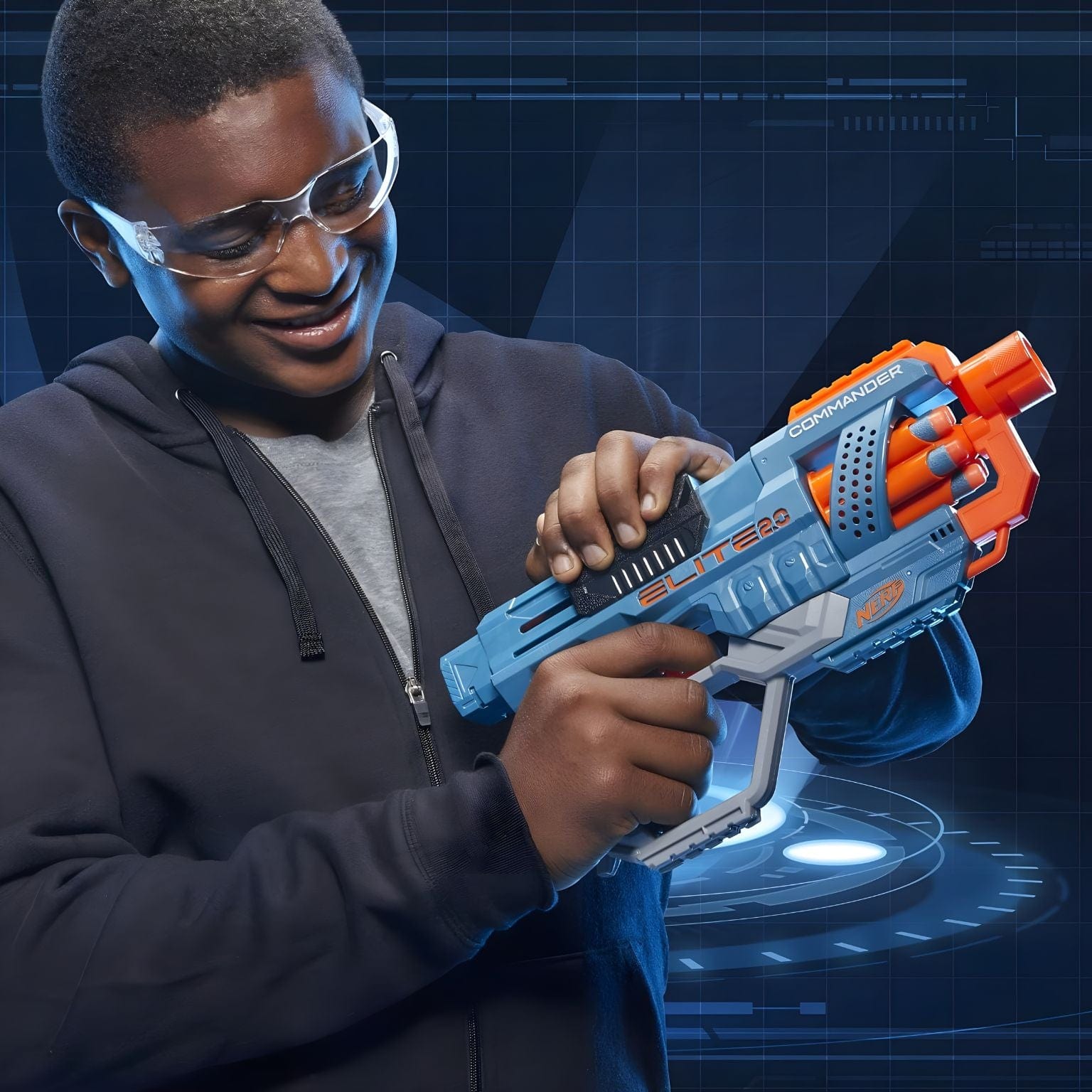 Apresentamos Nerf - Elite 2.0 Commander RD-6 com o SKU 90948524 recomendado para + 8 anos