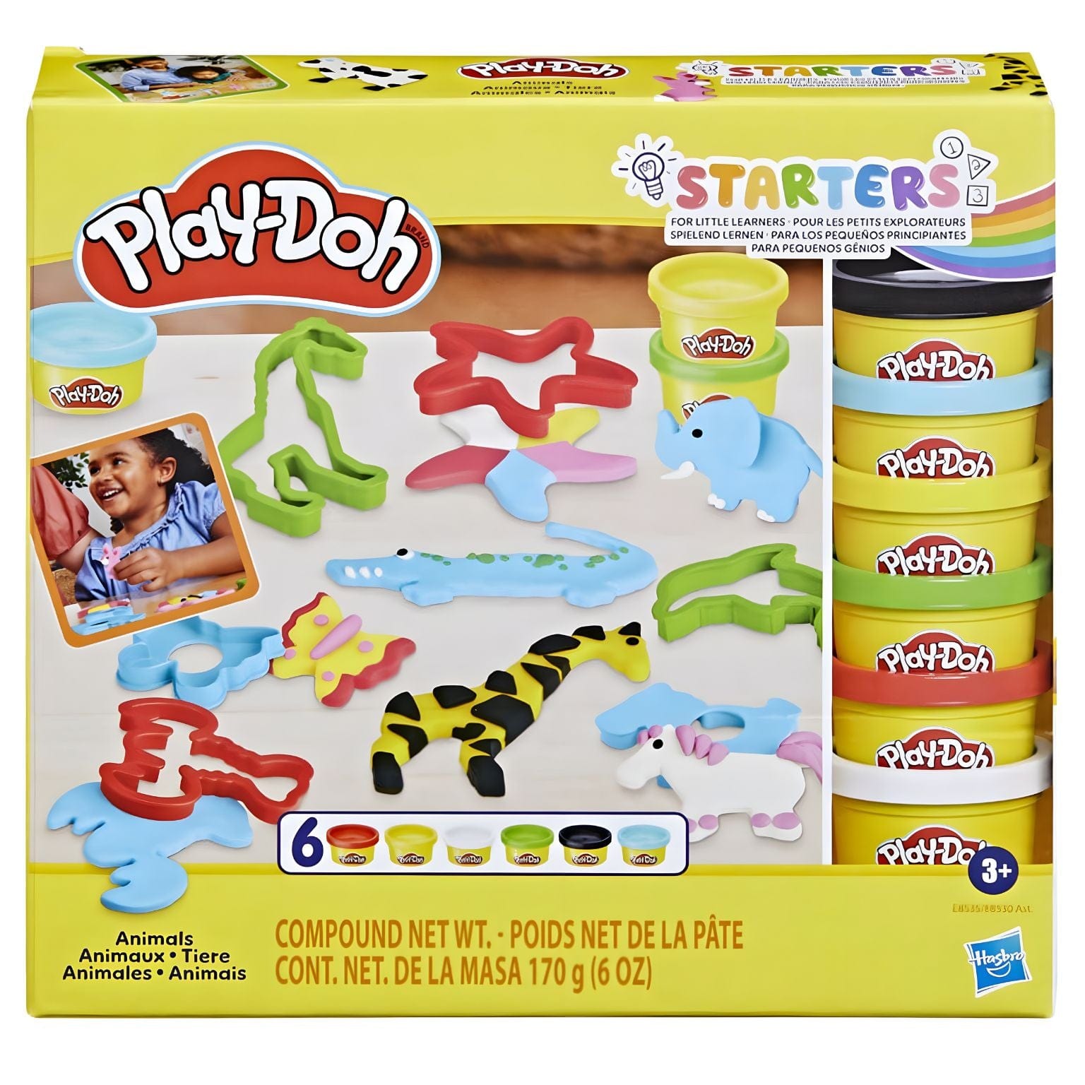 Apresentamos Play-Doh Starters - Animais com o SKU 90853524 recomendado para + 3 anos