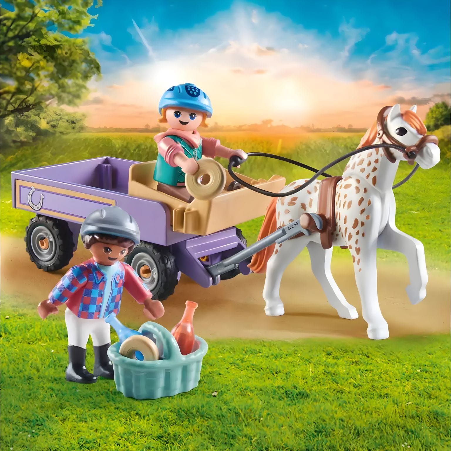 Apresentamos Playmobil Carruagem com pónei com o SKU 657149625 recomendado para + 4 anos