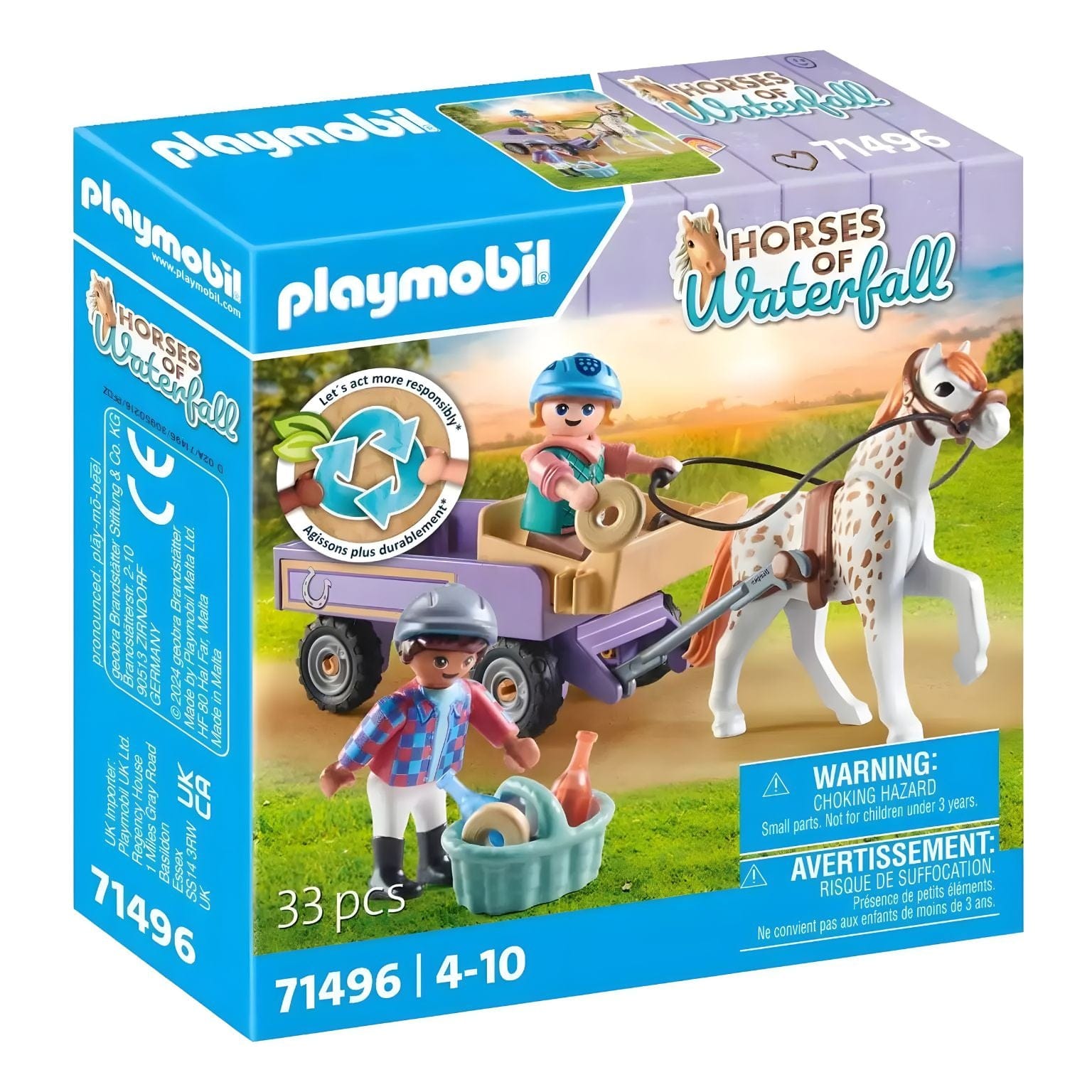 Apresentamos Playmobil Carruagem com pónei com o SKU 657149625 recomendado para + 4 anos