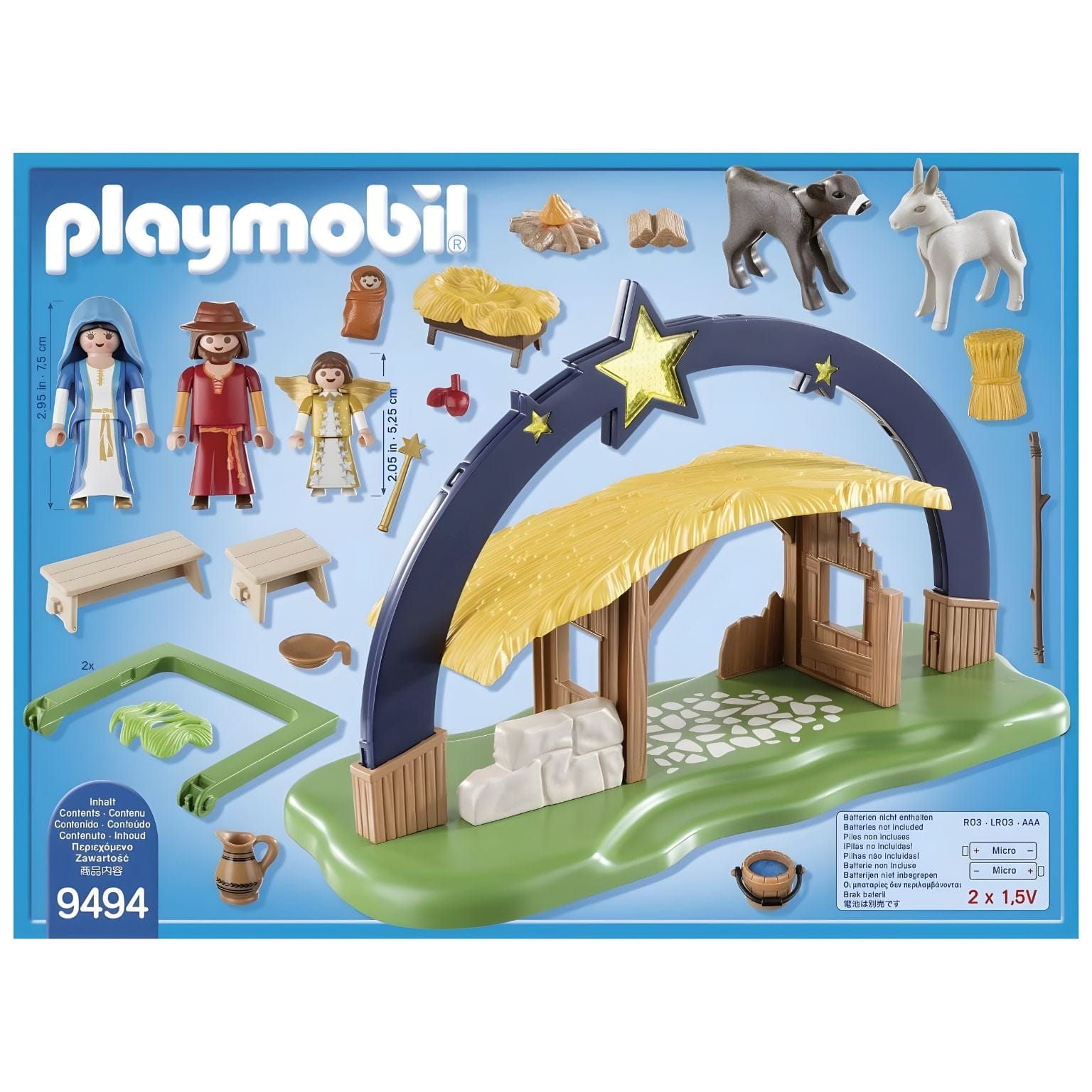 Apresentamos Playmobil Presépio com Luz com o SKU 65949425 recomendado para + 4 anos