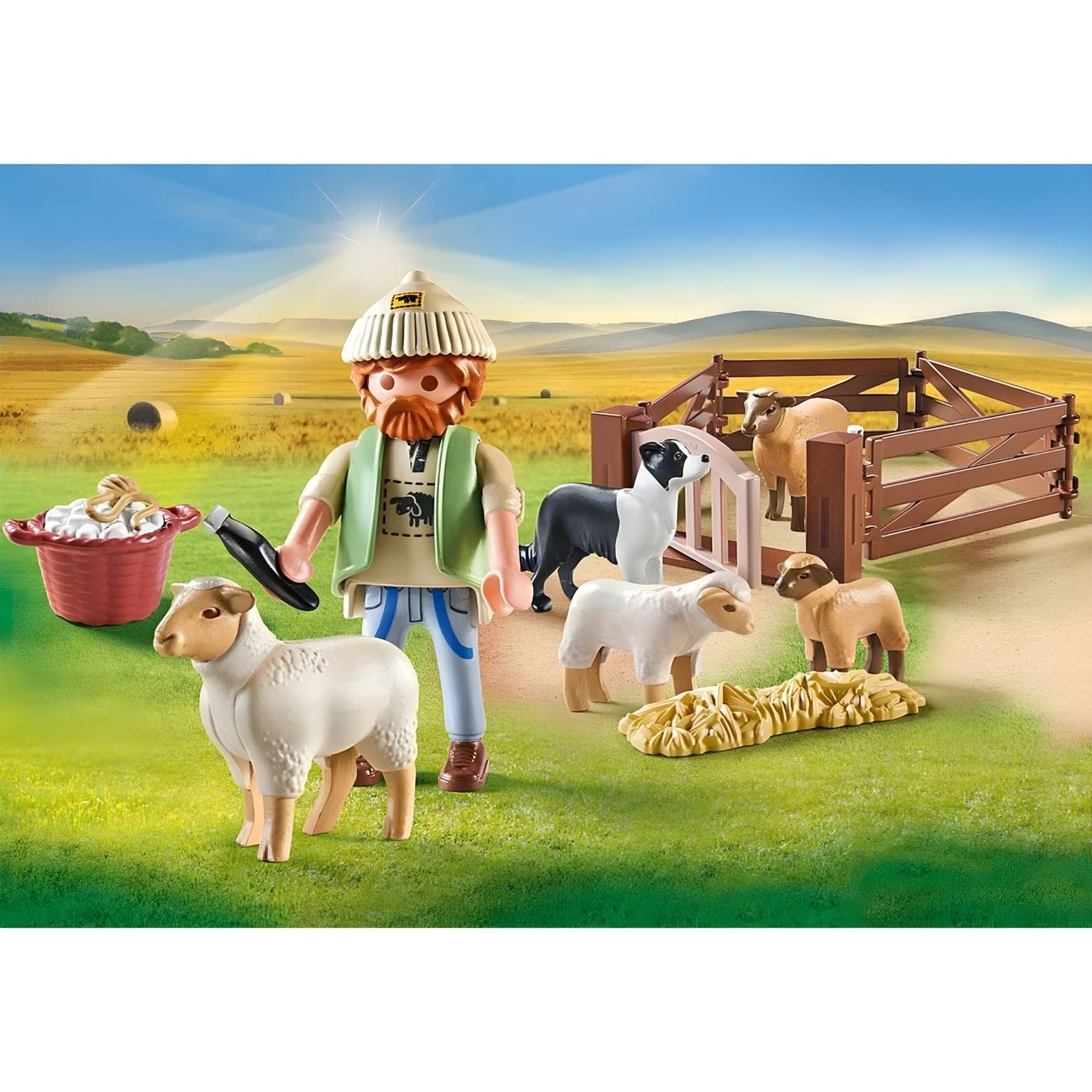 Apresentamos Playmobil Pastor com rebanho de ovelhas com o SKU 657144425 recomendado para + 4 anos