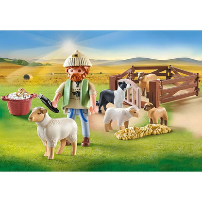 Playmobil 71444 Pastor com rebanho de ovelhas