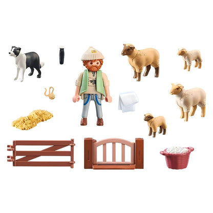 Playmobil 71444 Pastor com rebanho de ovelhas