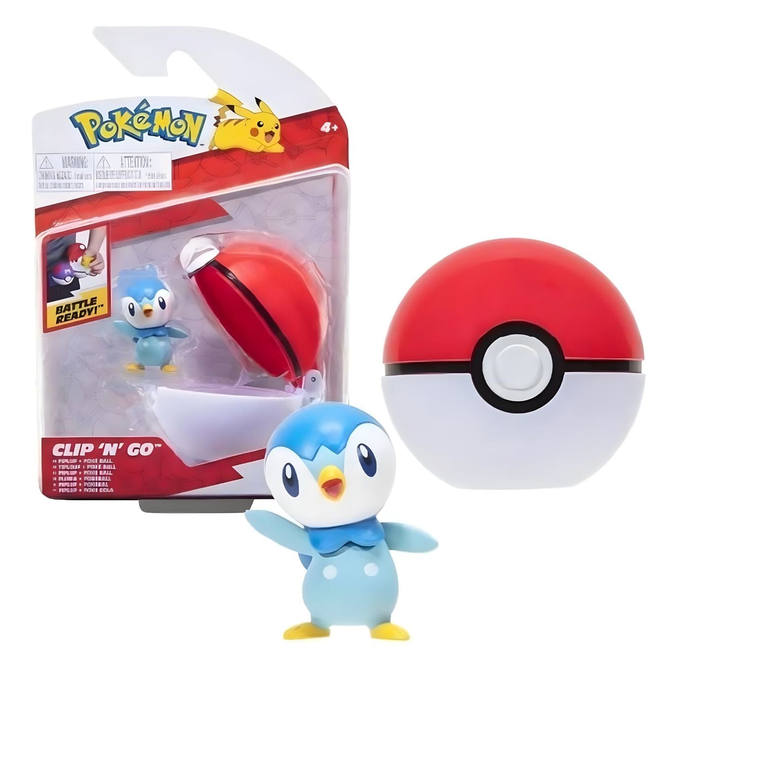 Apresentamos Pokémon Clip 'N' Go Piplup & Poké Ball com o SKU 230266122 recomendado para + 4 anos