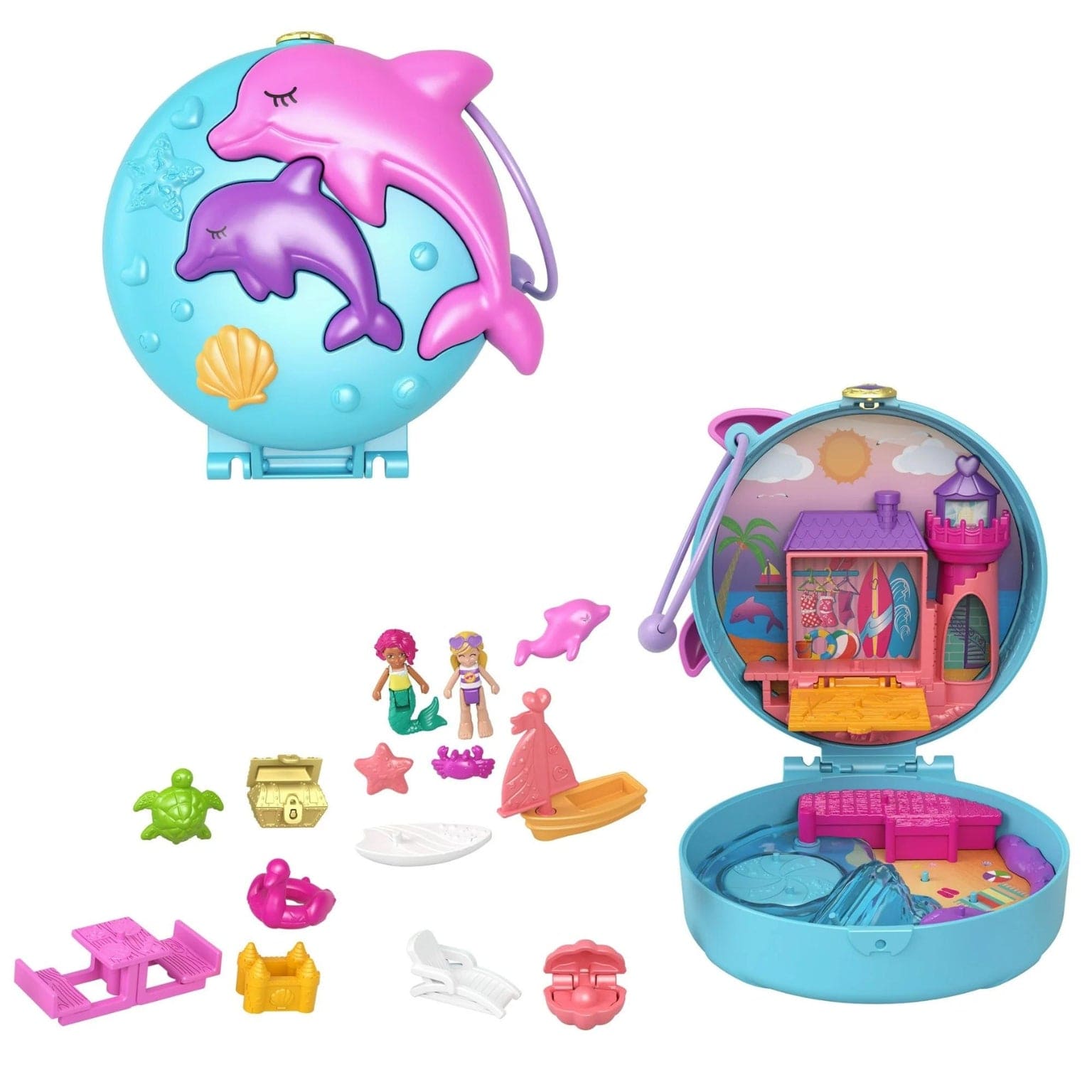 Apresentamos Polly Pocket - Praia do Golfinho com o SKU 29184924 recomendado para + 4 anos