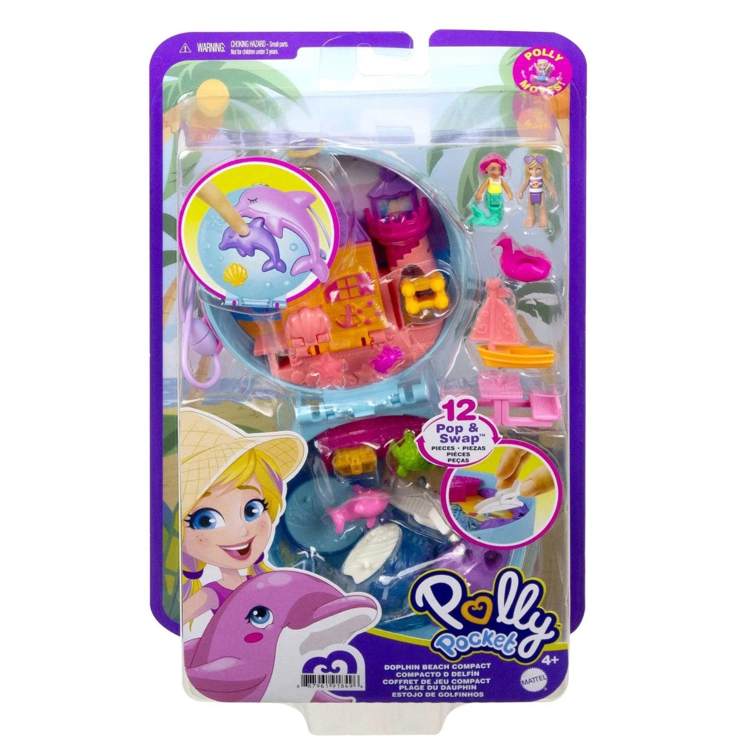 Apresentamos Polly Pocket - Praia do Golfinho com o SKU 29184924 recomendado para + 4 anos