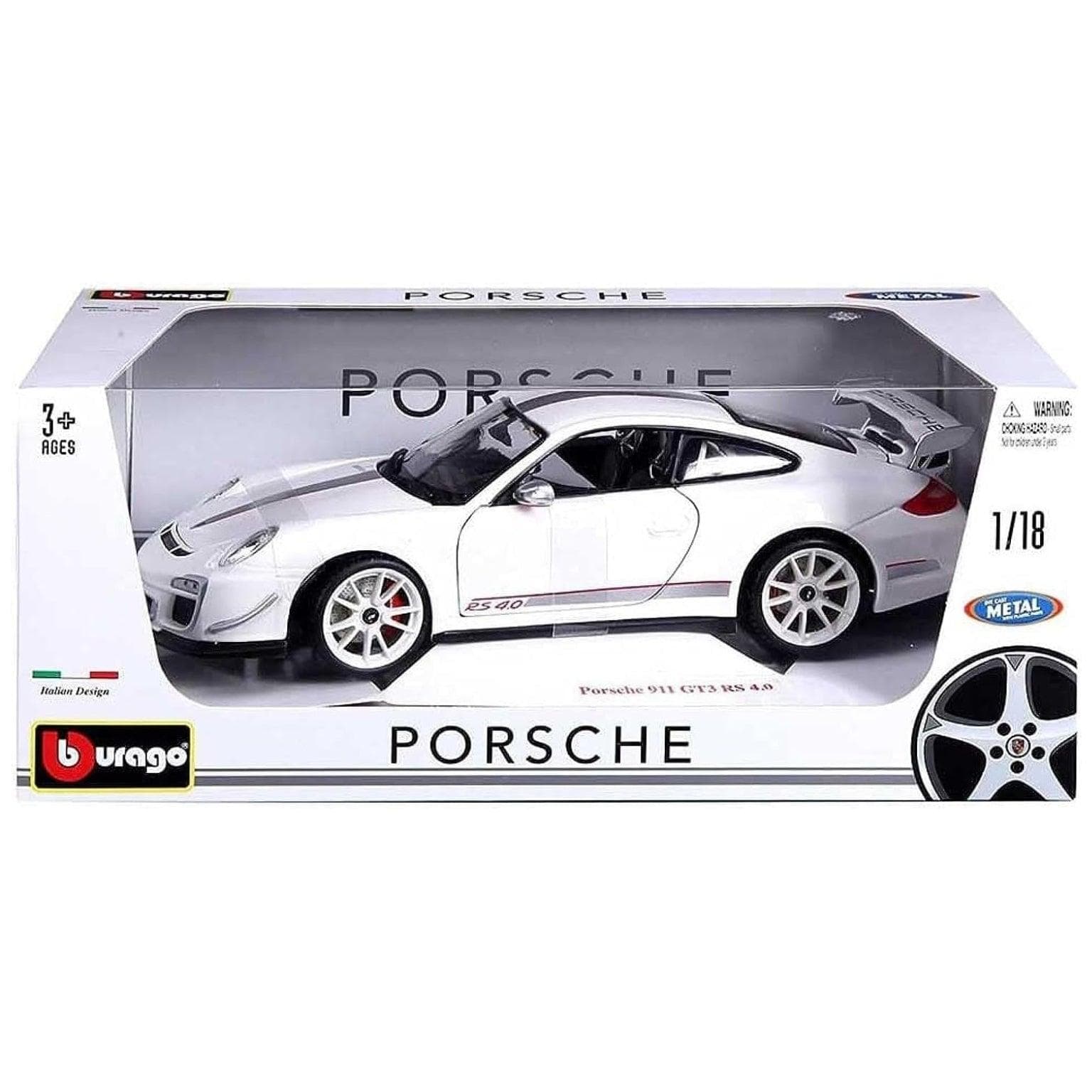 Apresentamos Porsche 911 GT3 RS 4.0 Branco com o SKU 681103624 recomendado para + 3 anos