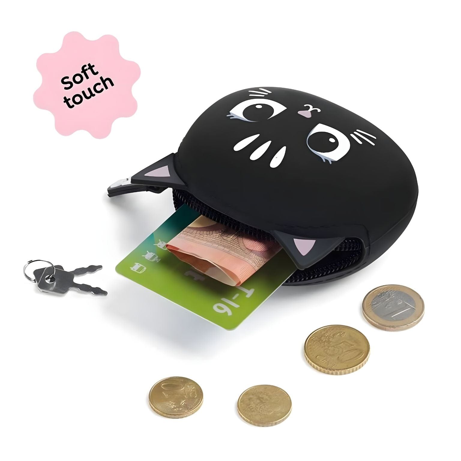 Apresentamos Porta Moedas silicone Gato com o SKU 921939725 recomendado para + 3 anos
