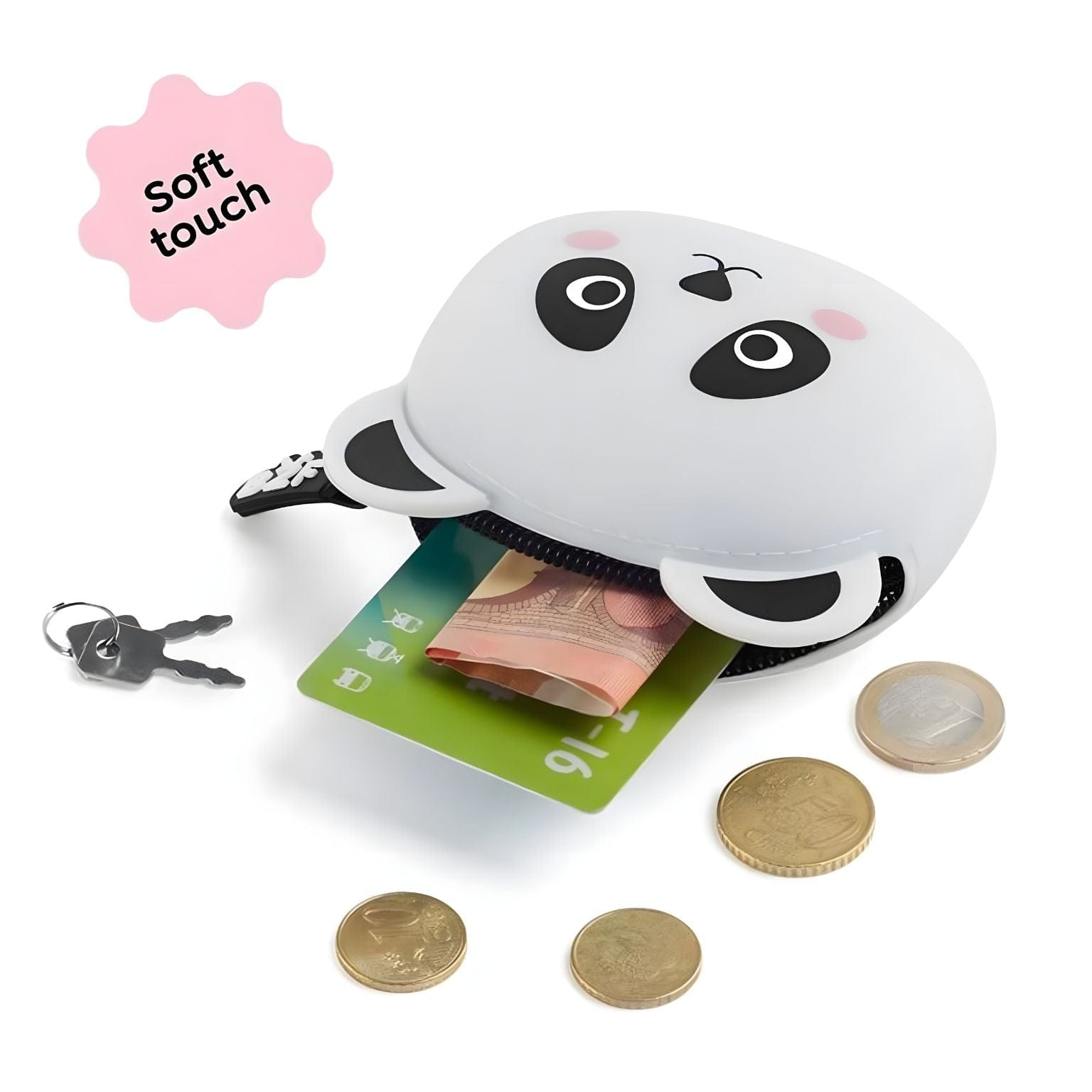 Apresentamos Porta Moedas silicone Panda com o SKU 921939525 recomendado para + 3 anos