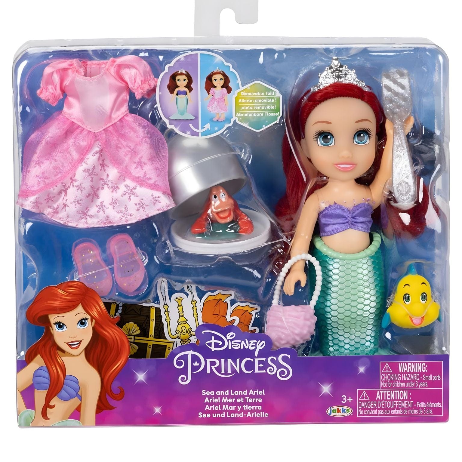 Apresentamos Conjunto Ariel Mar e Terra com o SKU 772338024 recomendado para + 3 anos