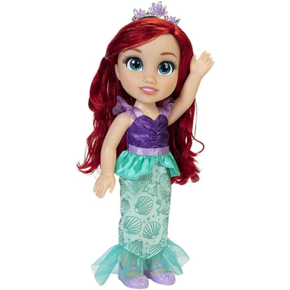 Boneca Ariel 38 cm a acenar com saia de sereia