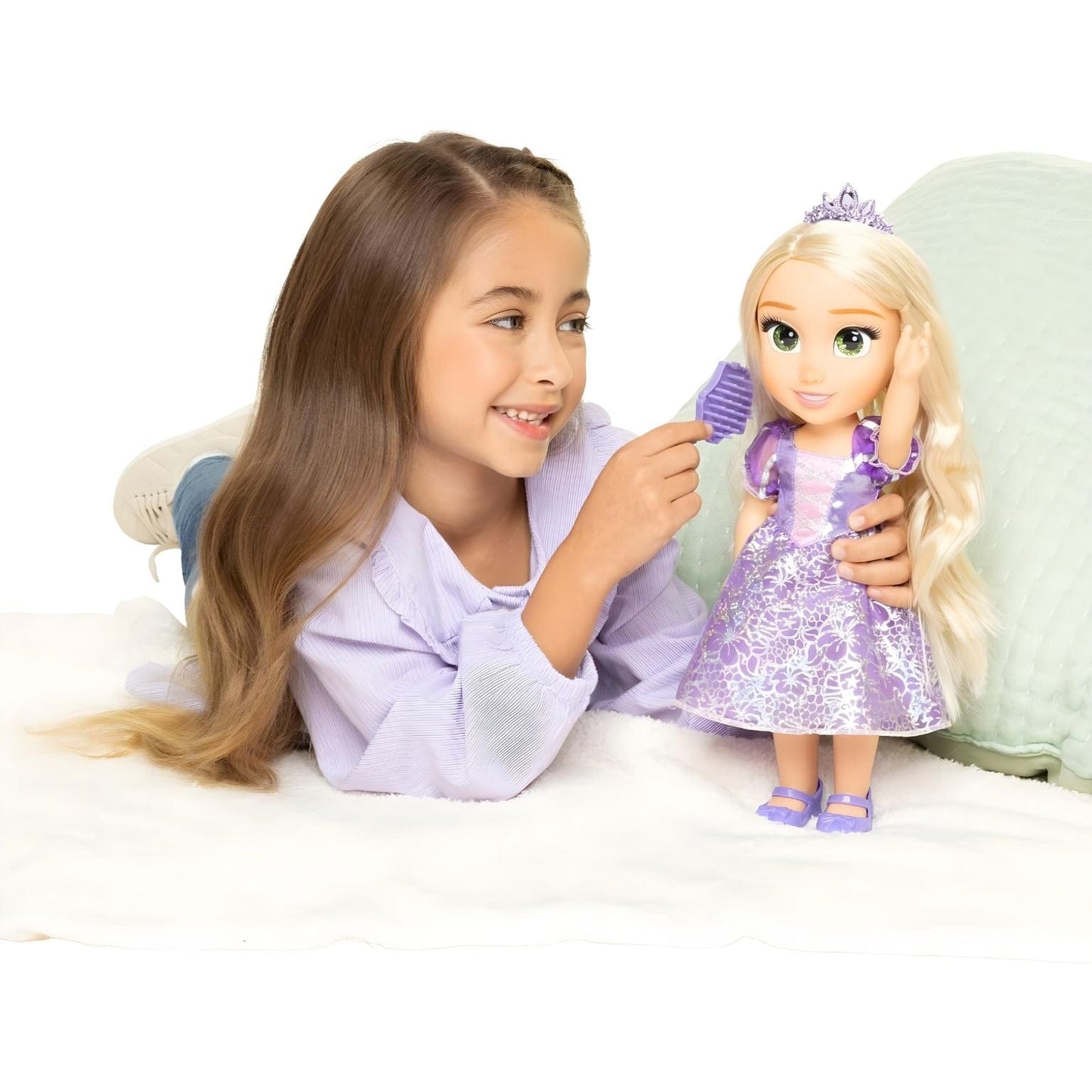 Apresentamos Princesa Disney Rapunzel 35 cm com o SKU 853015624 recomendado para + 3 anos