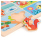 Apresentamos Puzzle Animais Comida Favorita com o SKU 85304123 recomendado para + 2 anos