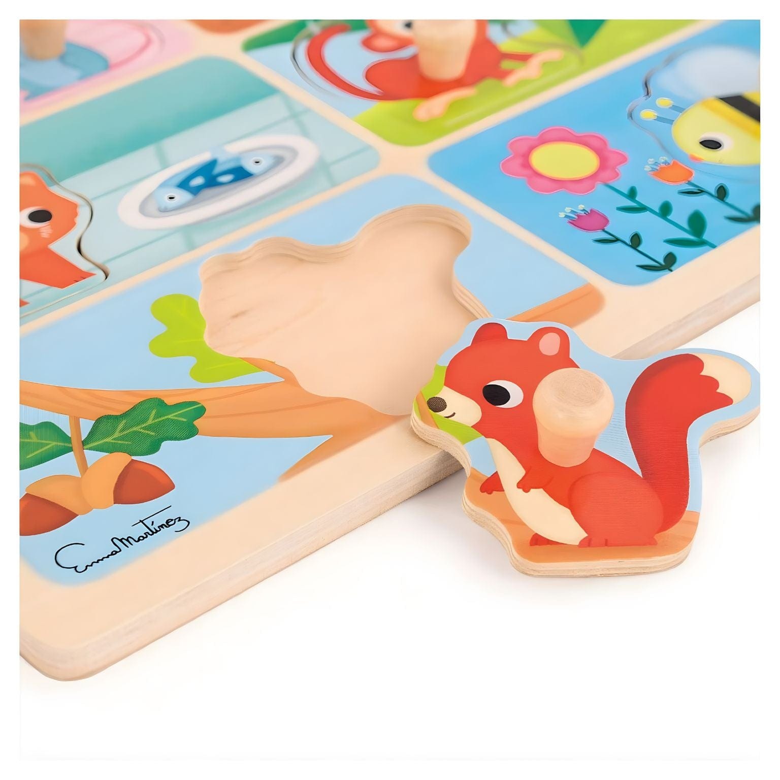 Apresentamos Puzzle Animais Comida Favorita com o SKU 85304123 recomendado para + 2 anos