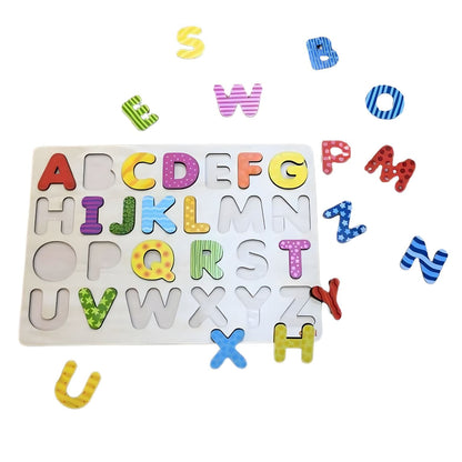 Puzzle Abecedário com letras retiradas do tabuleiro