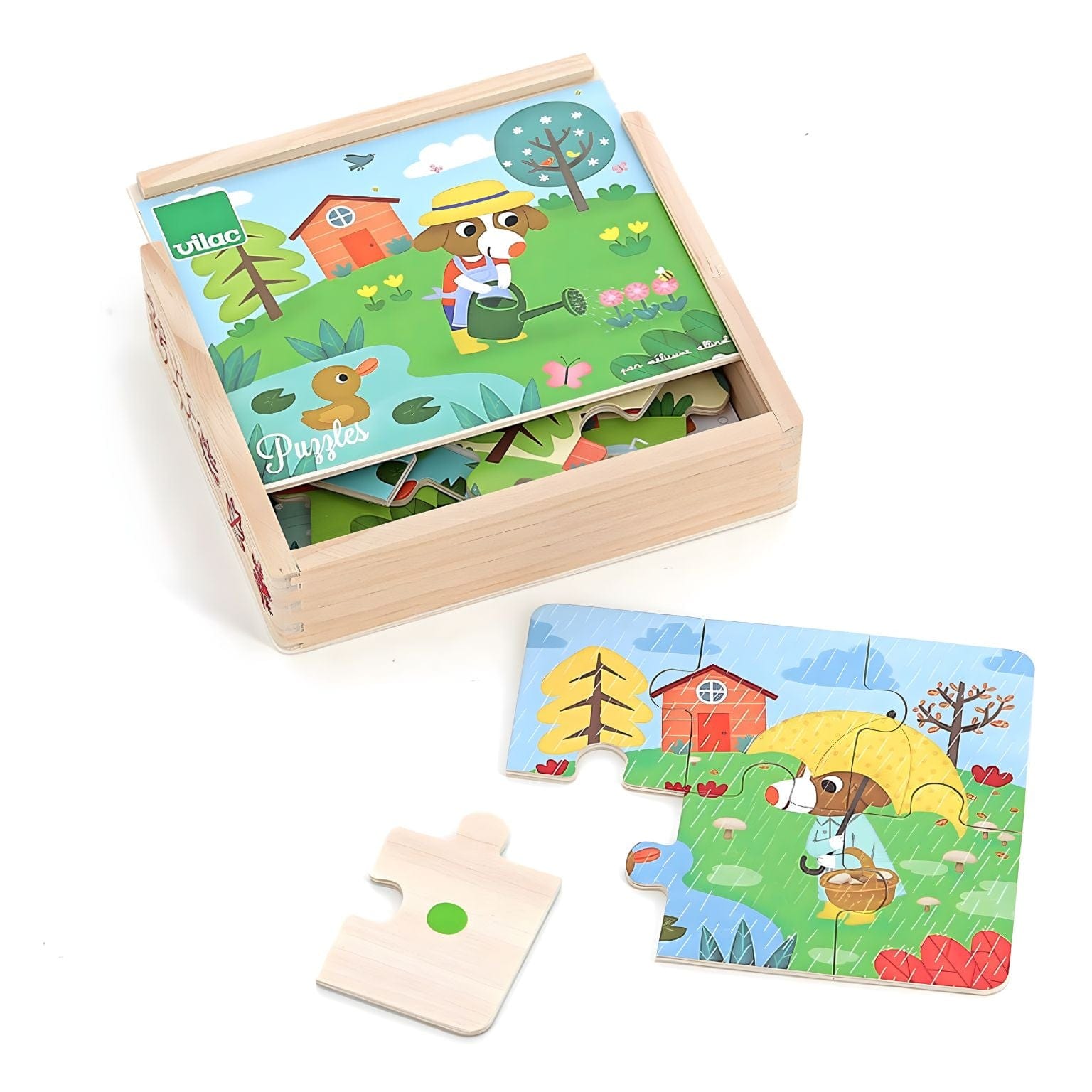 Apresentamos Puzzle de Madeira - Quatro Estações com o SKU 26264124 recomendado para + 2 anos
