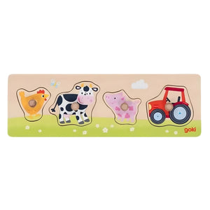 Apresentamos Puzzle de pergas - Na quinta com o SKU 45735525 recomendado para + 12 meses