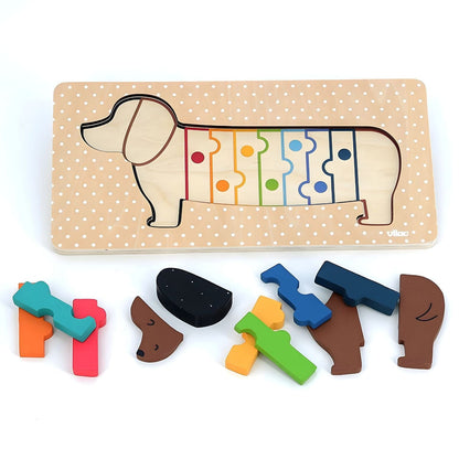 Puzzle de madeira - Cão