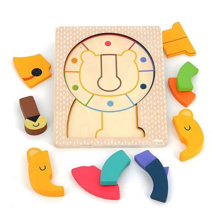 Puzzle de Madeira - Leão