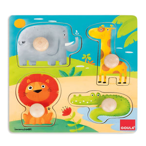 Apresentamos Puzzle Animais da Selva com o SKU 85300425 recomendado para + 12 meses