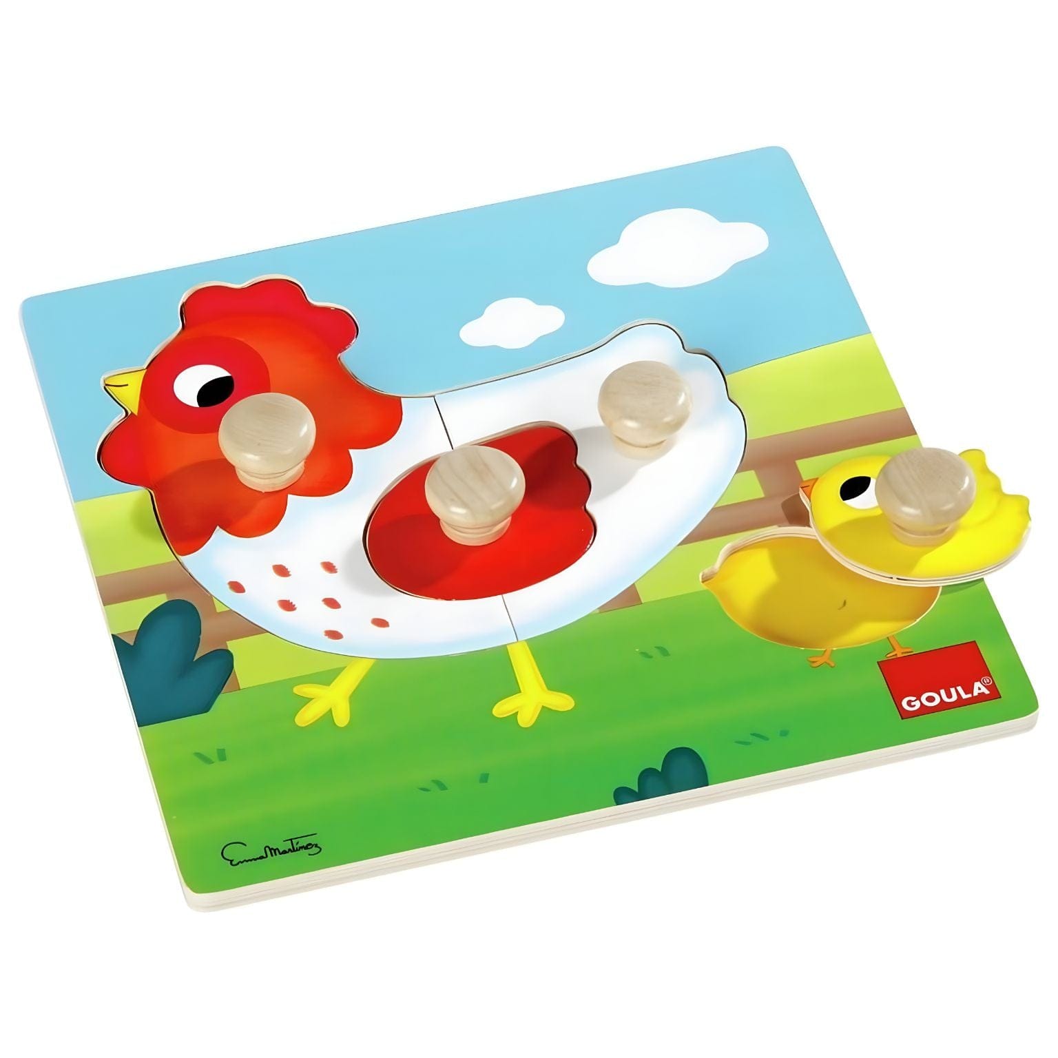 Apresentamos Puzzle Galinha com o SKU 85305225 recomendado para + 12 meses