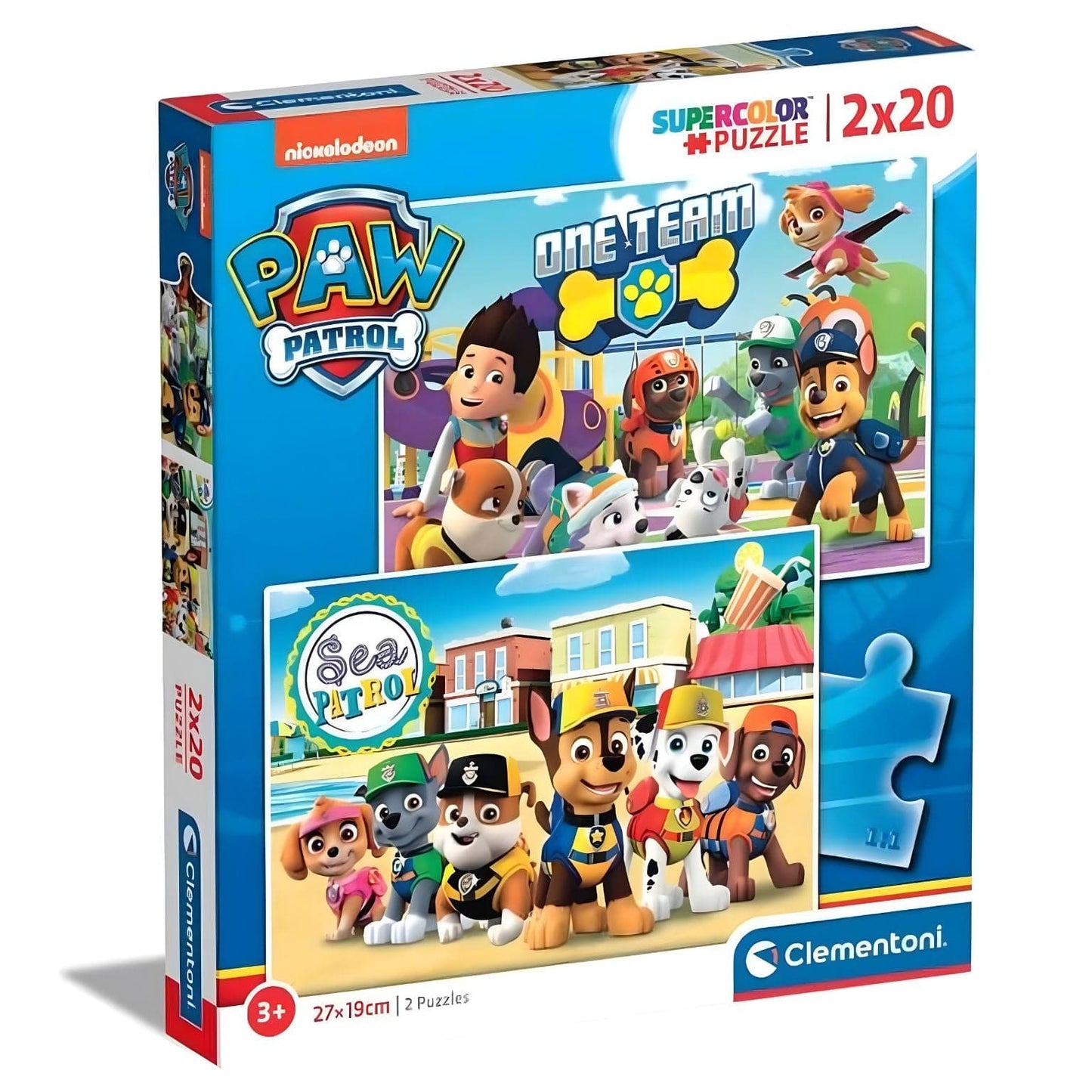 Apresentamos Puzzle Patrulha Pata 2x20 Peças com o SKU 772477924 recomendado para + 3 anos