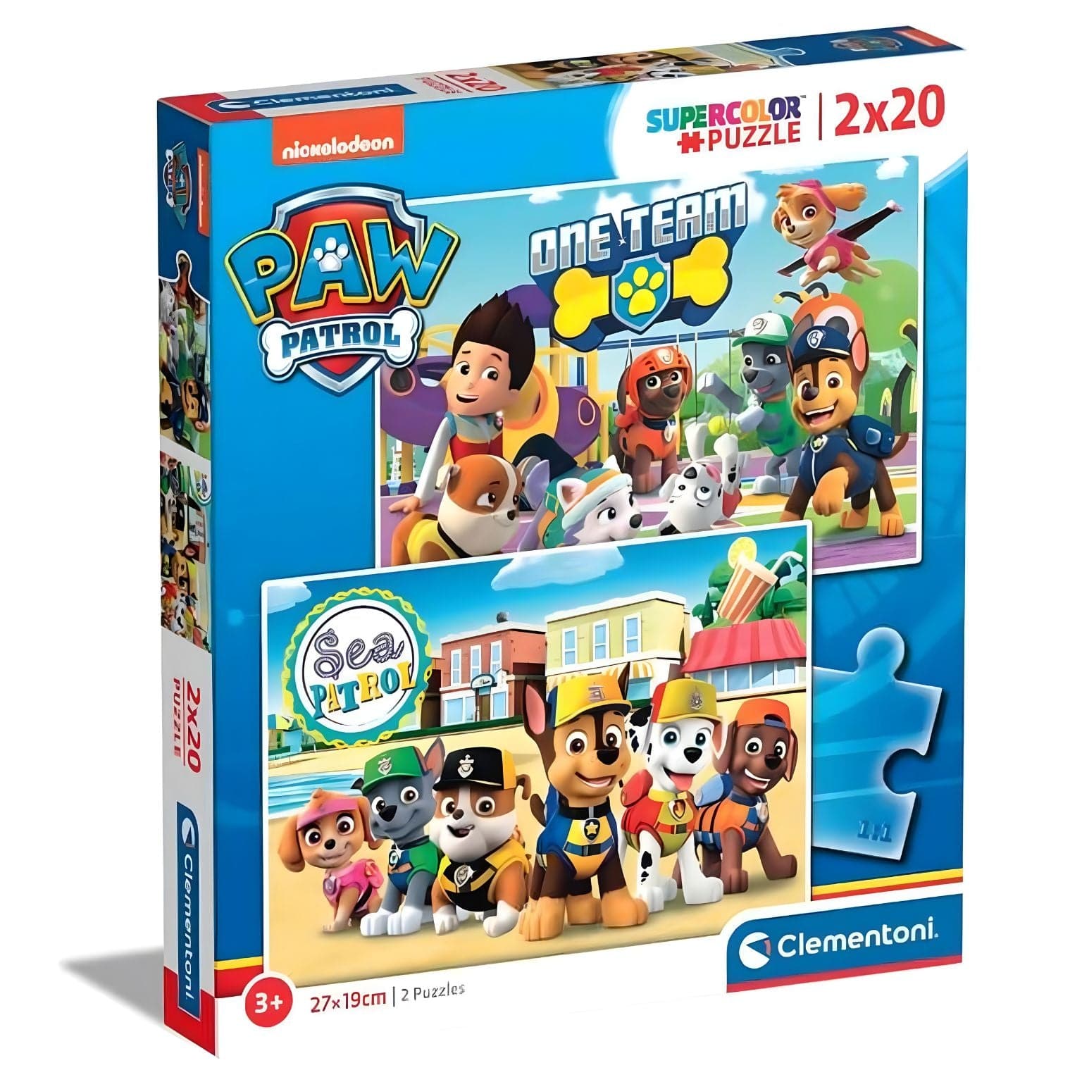 Apresentamos Puzzle Patrulha Pata 2x20 Peças com o SKU 772477924 recomendado para + 3 anos