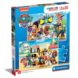 Apresentamos Puzzle Patrulha Pata 2x20 Peças com o SKU 772477924 recomendado para + 3 anos