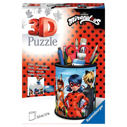 Caixa do Puzzle 3D Ladybug em forma de porta-lápis da Ravensburger