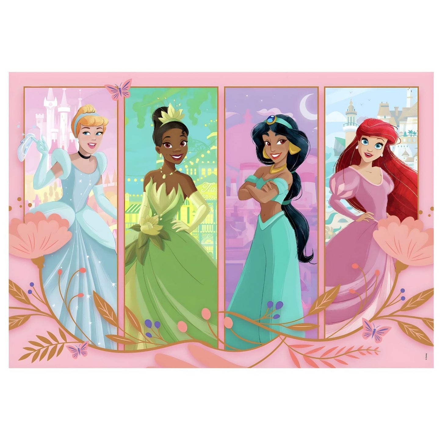 Apresentamos Puzzle Princesas Disney 2 x 60 pçs com o SKU 852482425 recomendado para + 4 anos