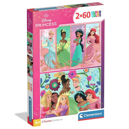 Puzzle Princesas Disney 2 x 60 pçs