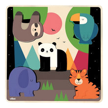 Apresentamos Puzzle sonoro Animais da Selva com o SKU 26740325 recomendado para + 12 meses
