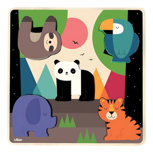 Apresentamos Puzzle sonoro Animais da Selva com o SKU 26740325 recomendado para + 12 meses