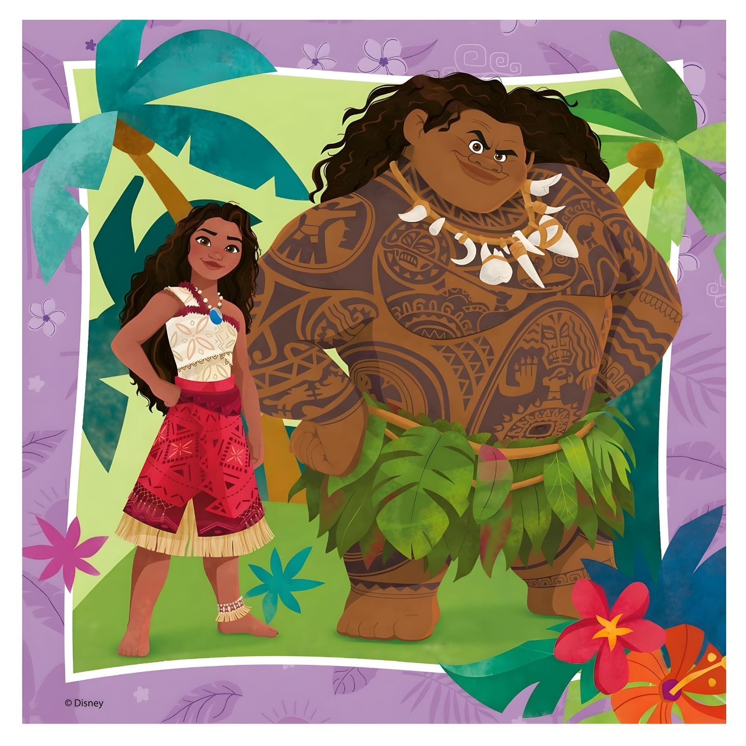 Apresentamos Puzzle Vaiana 3 x 49 pçs com o SKU 770410225 recomendado para + 5 anos