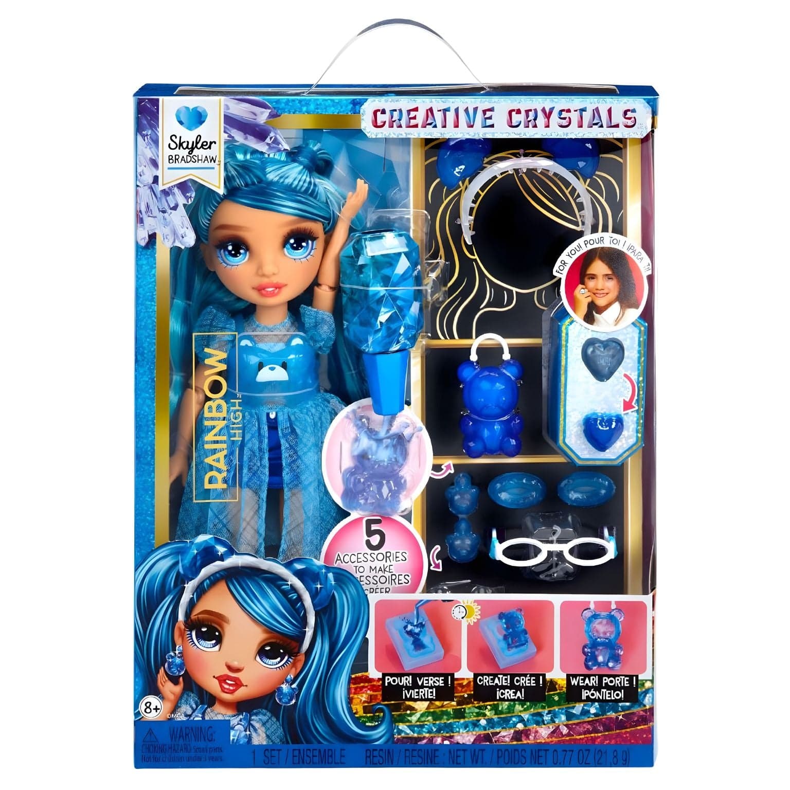 Apresentamos Rainbow High Crystal Skyler com o SKU 772137425 recomendado para + 8 anos