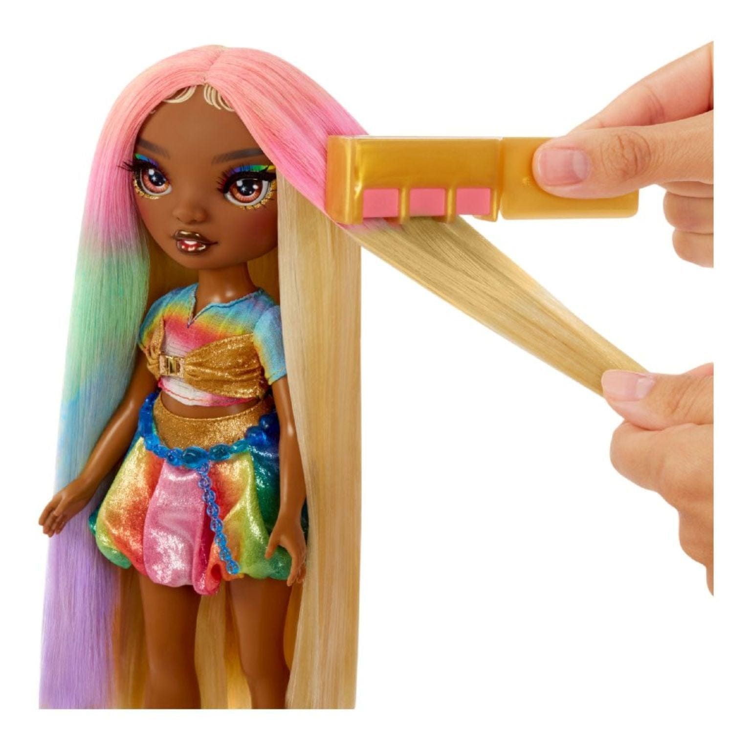 Apresentamos Rainbow High Hair Chalk & Style Meline Luxe com o SKU 772679725 recomendado para + 6 anos
