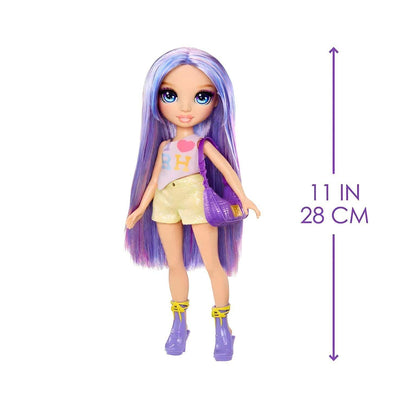 Boneca Rainbow High Violet com indicação de 28 cm
