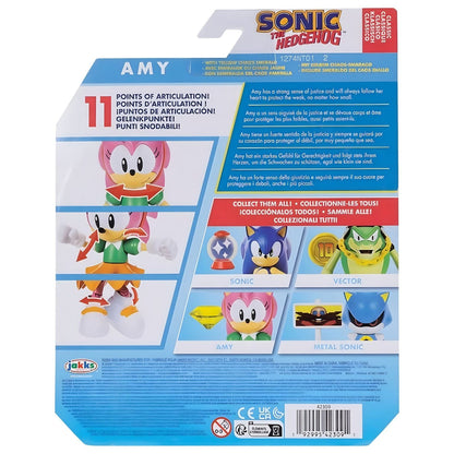 Parte de trás da embalagem Sonic The Hedgehog Amy