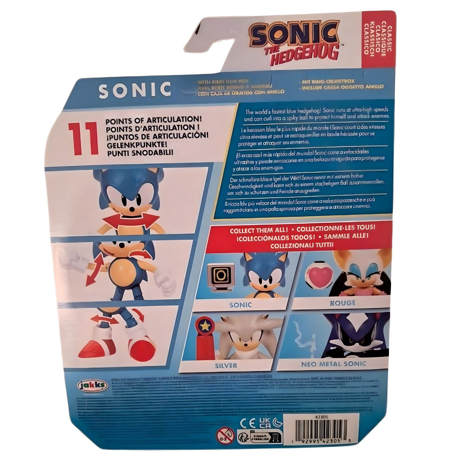 Apresentamos Sonic The Hedgehog - Sonic clássico com o SKU 772305625 recomendado para + 3 anos