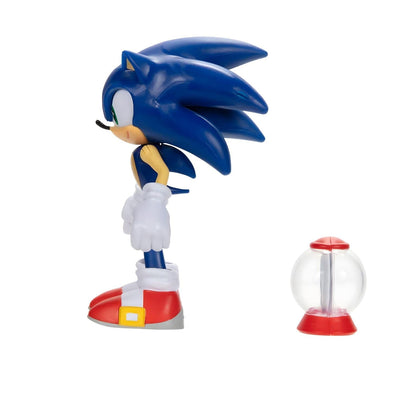 Figura Sonic vista de lado com cápsula de vida extra