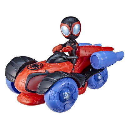 Spidey and His Amazing Friends Aracno triciclo vermelho com Miles Morales