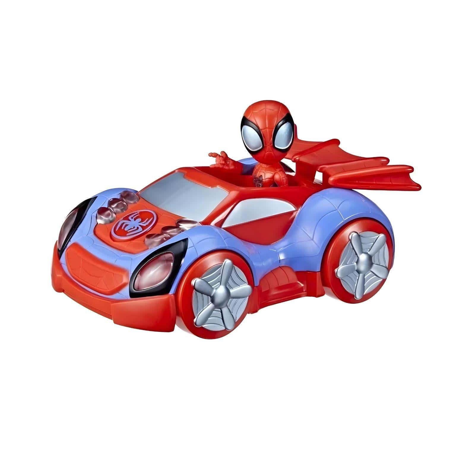 Apresentamos Spidey and His Amazing Friends Carro-Aranha com luzes com o SKU 90453022 recomendado para + 3 anos